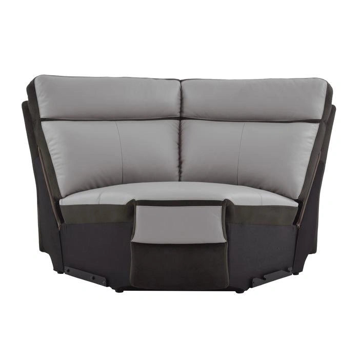 Five Star Furniture - Laertes Corner Seat in Taupe Gray 8318-CR