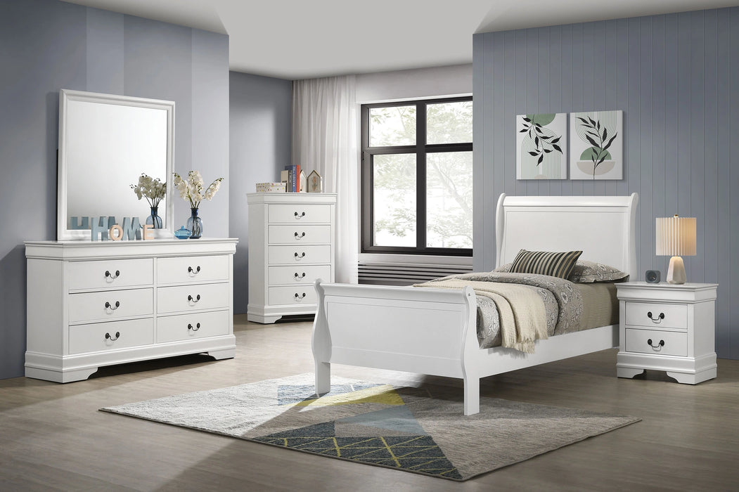 Five Star Furniture - Louis Philippe Sleigh Panel Bed