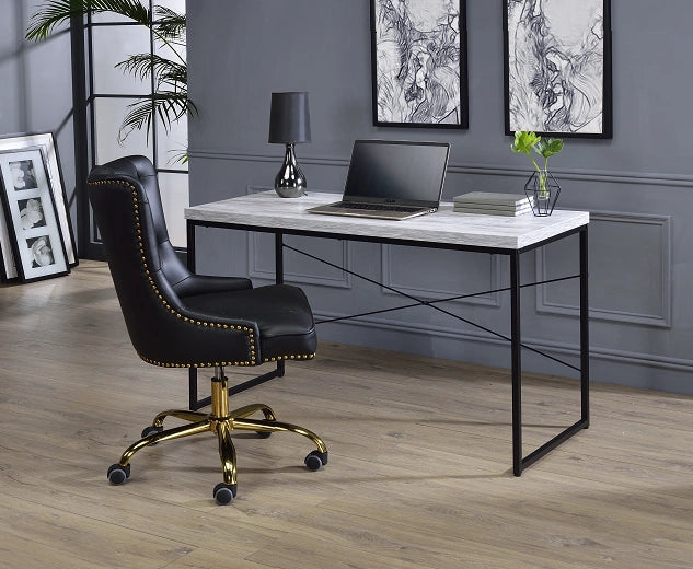 Five Star Furniture - Jurgen Antique White & Black Desk
