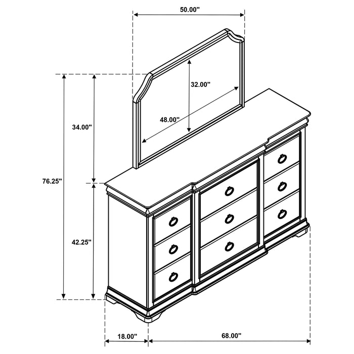 Five Star Furniture - Garland Dresser with Mirror