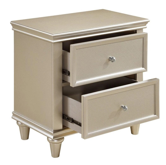 Five Star Furniture - Celandine 2 Drawer Nightstand in Silver 1928-4