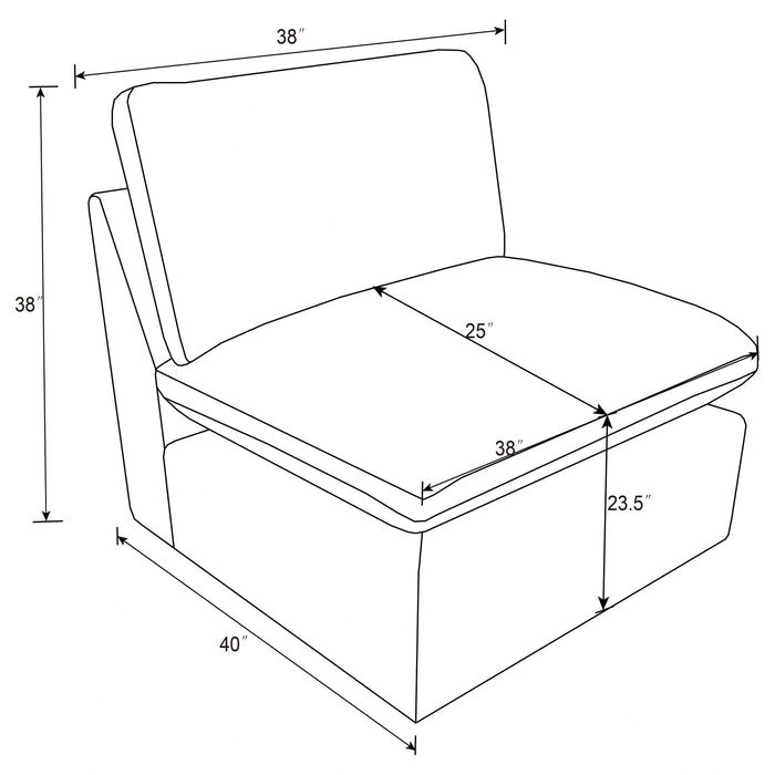 Five Star Furniture - Collins Armless Chair