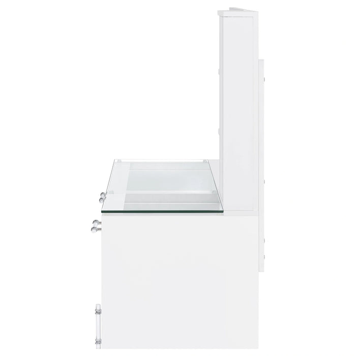 Five Star Furniture - Flora Makeup Vanity Table with LED Mirror and Stool