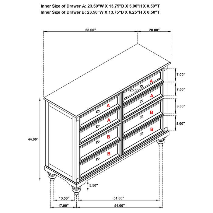 Five Star Furniture - Andover Dresser