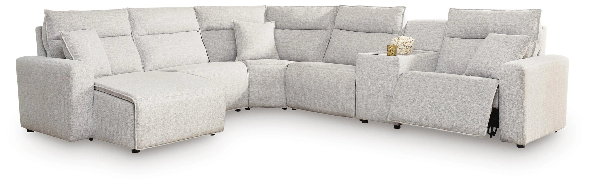 Five Star Furniture - Modmax II Power Reclining Sectional with Chaise and Console