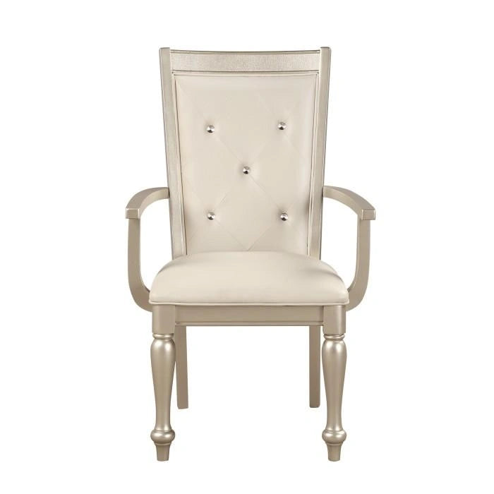 Five Star Furniture - Celandine Arm Chair in Silver (Set of 2)