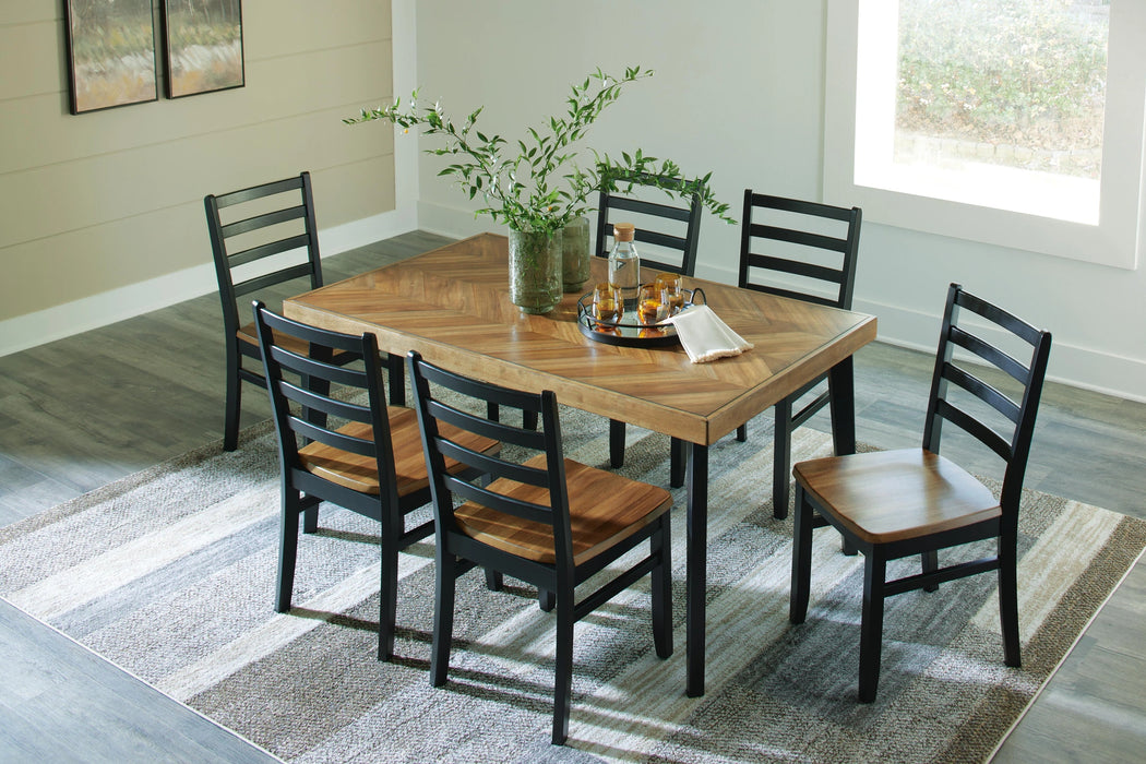 Five Star Furniture - Blondon Dining Table and 6 Chairs (Set of 7)