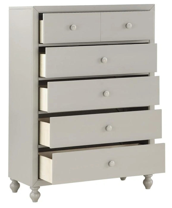 Five Star Furniture - Wellsummer 5 Drawer Chest in Gray 1803GY-9