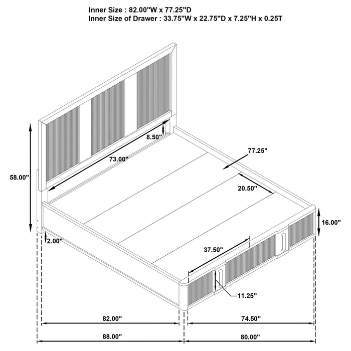 Five Star Furniture - Terrace Panel Platform Storage Bed