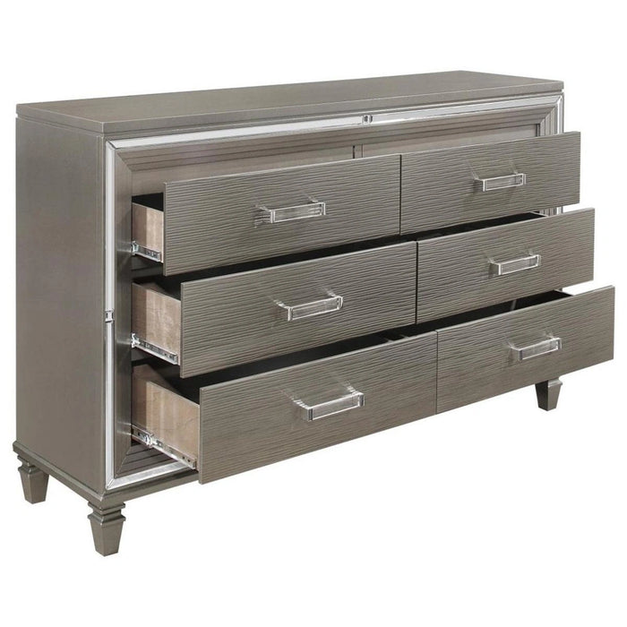 Five Star Furniture - Tamsin Dresser in Silver Grey Metallic 1616-5