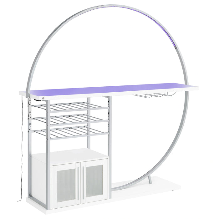 Five Star Furniture - Risley Wine Cabinet with LED Lighting