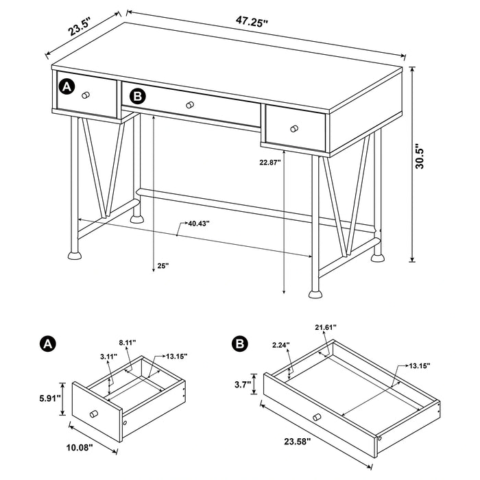 Five Star Furniture - Analiese Desk Set