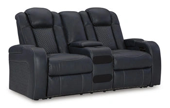 Five Star Furniture - Fyne-Dyme Power Reclining Loveseat with Console