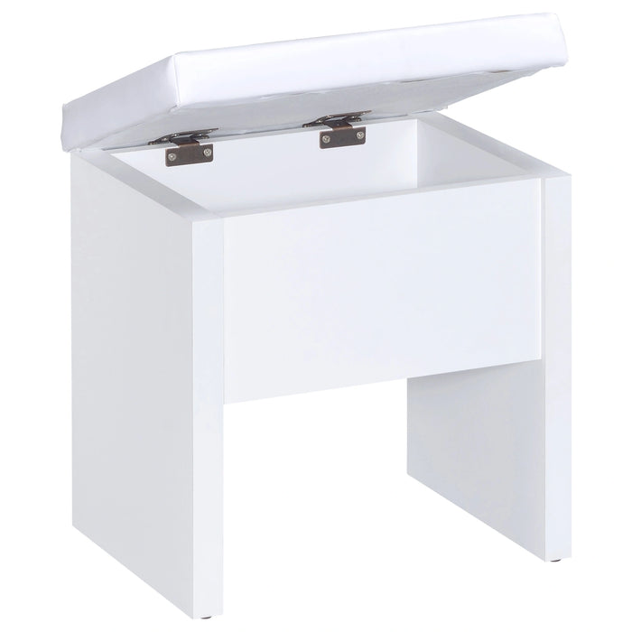 Five Star Furniture - Harvey Makeup Vanity Table with Mirror and Stool