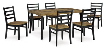 Five Star Furniture - Blondon Dining Table and 6 Chairs (Set of 7)