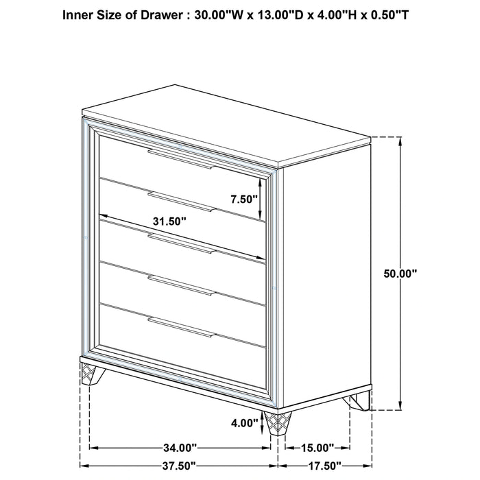 Five Star Furniture - Marmore Bedroom Set