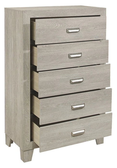 Five Star Furniture - Quinby 5 Drawer Chest in Light Brown 1525-9