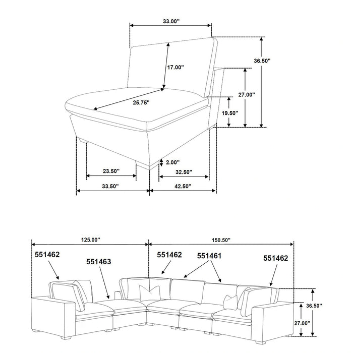 Five Star Furniture - Lakeview Modular Sectional Sofa