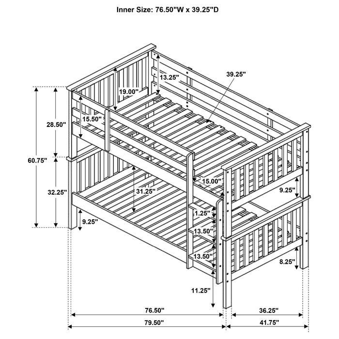 Five Star Furniture - Chapman Bunk Bed with Mattress