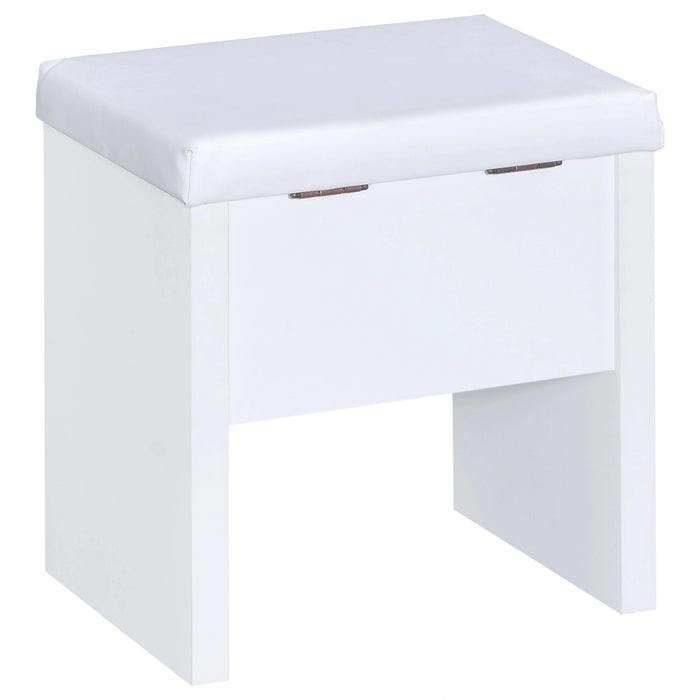 Five Star Furniture - Harvey Makeup Vanity Table with Mirror and Stool
