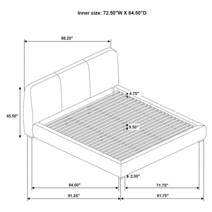 Five Star Furniture - Mokena Panel Platform Bed