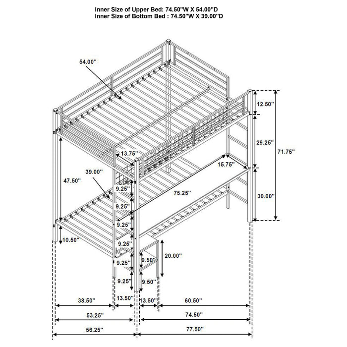 Five Star Furniture - Bettoni Workstation Bunk Bed