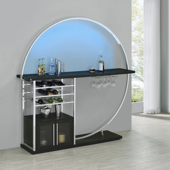 Five Star Furniture - Risley Wine Cabinet with LED Lighting