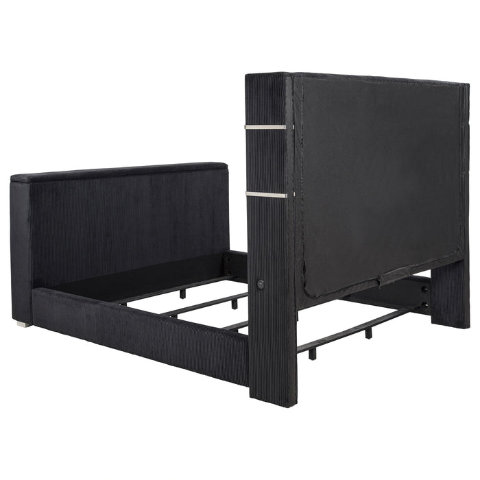 Five Star Furniture - Tisdall Wingback TV Bed with Flame Visualizer