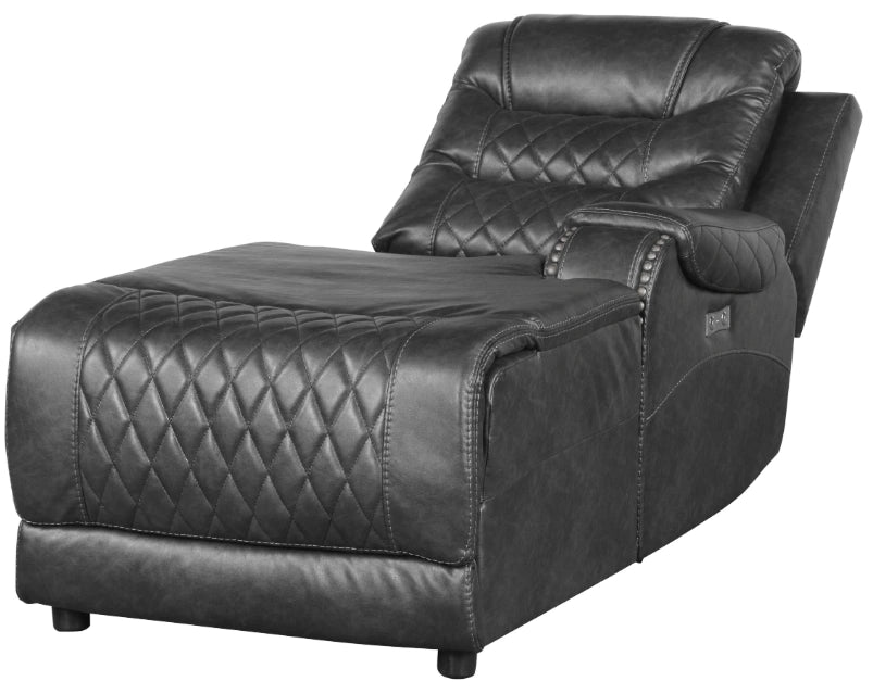 Five Star Furniture - Putnam Power Right Side Reclining Chaise with USB Port in Gray 9405GY-RCPW