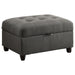 Five Star Furniture - Stonenesse Tufted Storage Ottoman Grey image