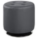 Five Star Furniture - Bowman Round Upholstered Ottoman Grey image