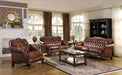 Five Star Furniture - Victoria Upholstered Tufted Living Room Set Brown image