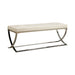 Five Star Furniture - Walton Bench with Metal Base White and Chrome image