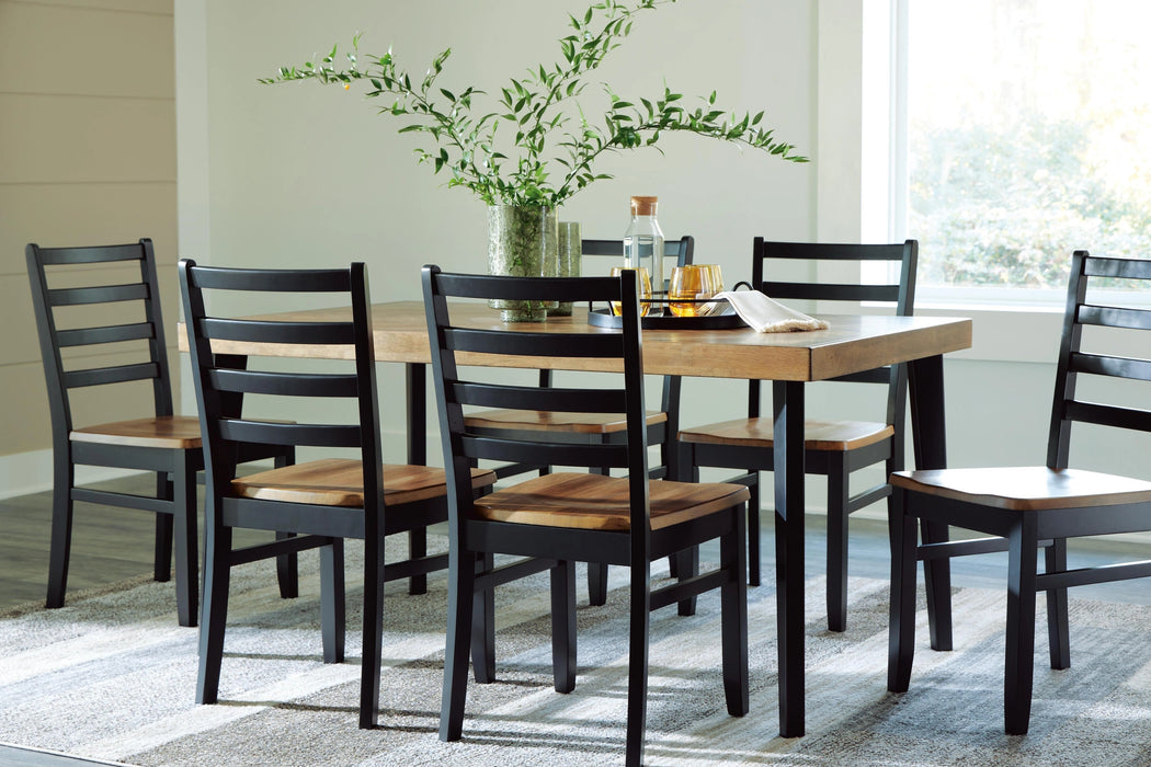 Five Star Furniture - Blondon Dining Table and 6 Chairs (Set of 7)