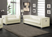 Five Star Furniture - Chaviano 2-piece Upholstered Tufted Sofa Set Pearl White image