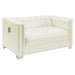 Five Star Furniture - Chaviano Tufted Upholstered Loveseat Pearl White image