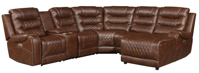 Five Star Furniture - Putnam Corner Seat in Brown 9405BR-CR
