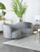 Five Star Furniture - Sophia Upholstered Sofa with Camel Back Grey and Gold image