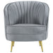 Five Star Furniture - Sophia Upholstered Chair Grey and Gold image