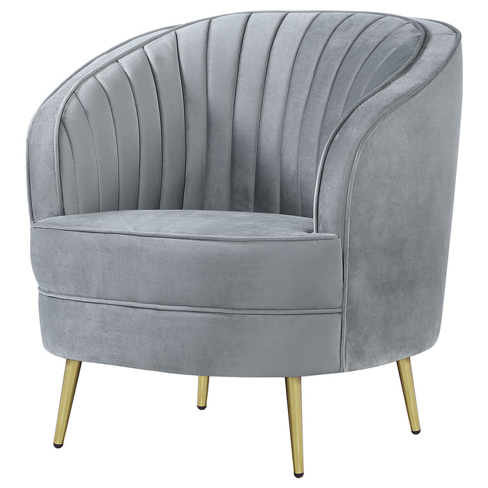 Five Star Furniture - Sophia Upholstered Vertical Channel Tufted Chair Blue