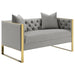 Five Star Furniture - Eastbrook Tufted Back Loveseat Grey image