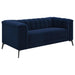 Five Star Furniture - Chalet Tuxedo Arm Loveseat Blue image