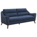 Five Star Furniture - Gano Sloped Arm Upholstered Sofa Navy Blue image