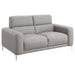 Five Star Furniture - Glenmark Track Arm Upholstered Loveseat Taupe image