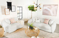 Five Star Furniture - Isabella Upholstered Tight Back Living Room Set White image