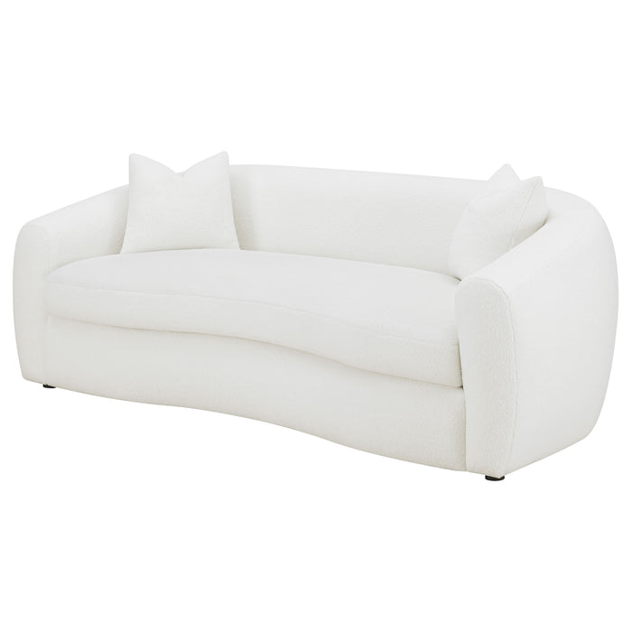 Five Star Furniture - Isabella Upholstered Tight Back Sofa White