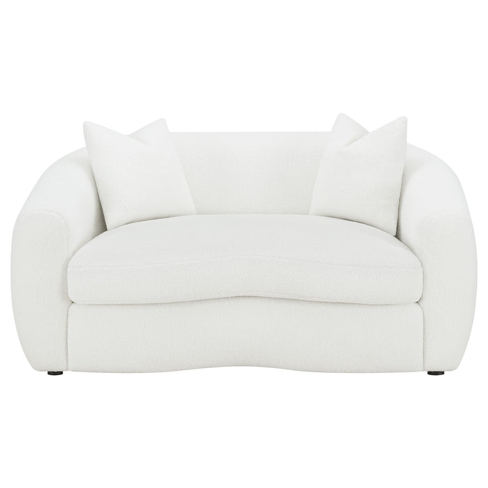 Five Star Furniture - Isabella Upholstered Tight Back Loveseat White