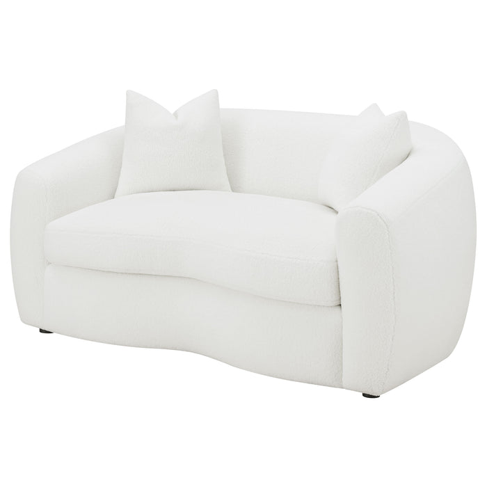 Five Star Furniture - Isabella Upholstered Tight Back Loveseat White