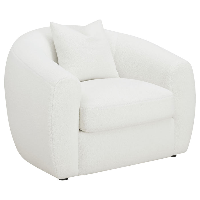 Five Star Furniture - Isabella Upholstered Tight Back Chair White