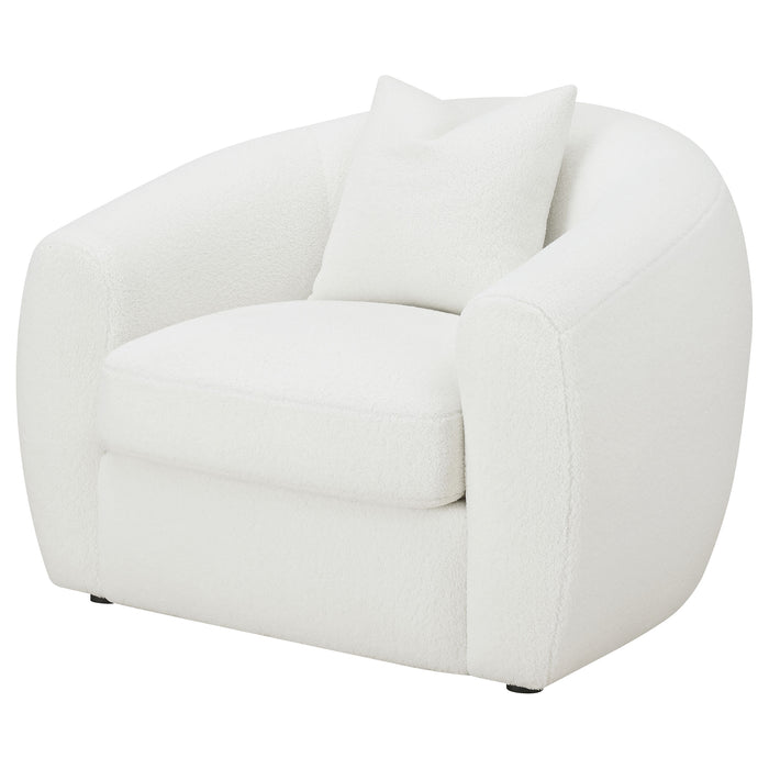 Five Star Furniture - Isabella Upholstered Tight Back Chair White